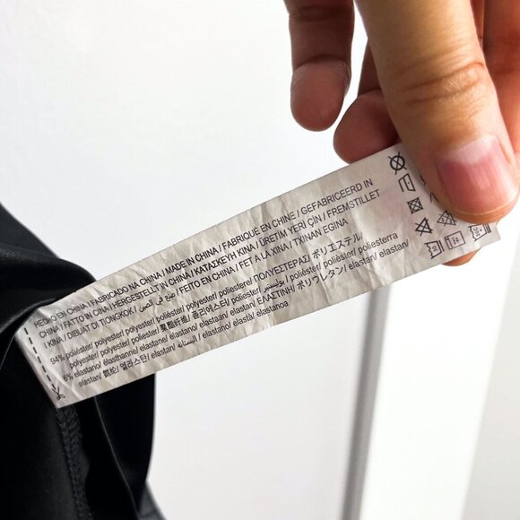 Zara Womens Satin V-Neck Cami Black Medium Date Night - Picture 4 of 4